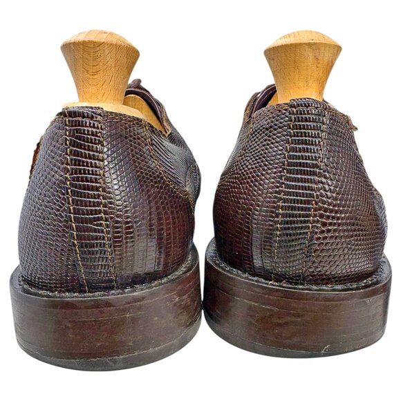 DAVID X‎ Midtown Genuine Lizard Crocodile Dress Oxfords